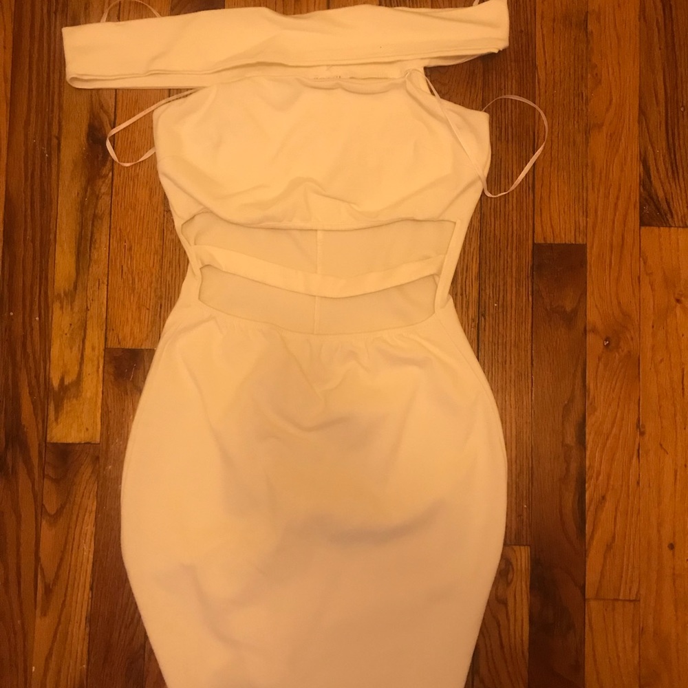 Off the shoulder cut out dress